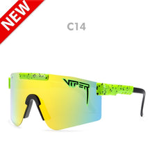 Load image into Gallery viewer, pit viper flat top eyewear tr90 black frame mirrored lens windproof sport  polarized sunglasses for man / woman uv400