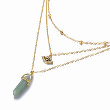 Load image into Gallery viewer, Hexagonal Column Quartz Necklaces Pendants Fashion Natural Stone Bullet Pink Crystal Pendant Necklace For Women Jewelry