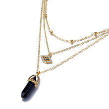 Load image into Gallery viewer, Hexagonal Column Quartz Necklaces Pendants Fashion Natural Stone Bullet Pink Crystal Pendant Necklace For Women Jewelry
