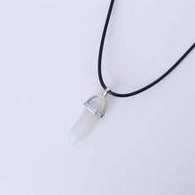 Load image into Gallery viewer, Hexagonal Column Quartz Necklaces Pendants Fashion Natural Stone Bullet Pink Crystal Pendant Necklace For Women Jewelry