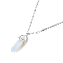 Load image into Gallery viewer, Hexagonal Column Quartz Necklaces Pendants Fashion Natural Stone Bullet Pink Crystal Pendant Necklace For Women Jewelry