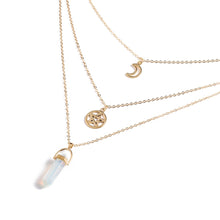 Load image into Gallery viewer, Hexagonal Column Quartz Necklaces Pendants Fashion Natural Stone Bullet Pink Crystal Pendant Necklace For Women Jewelry
