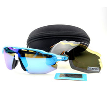 Load image into Gallery viewer, Sports Polarized Cycling Sunglasses outdoor Goggles Bike Glasses  Men women sports Cycling glasses 4 Lens  with case