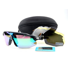 Load image into Gallery viewer, Sports Polarized Cycling Sunglasses outdoor Goggles Bike Glasses  Men women sports Cycling glasses 4 Lens  with case