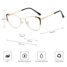 Load image into Gallery viewer, Hotony Eyeglasses Frame for Women Blue Light Blocking Eyewear Female Optical Glasses UV400 Prescription Spectacles Woman Fashion