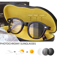 Load image into Gallery viewer, HotJohnny Depp Photochromy Gray Sunglasses L M S Sizes Driving Glasses for Prescription 0--- -6.00/0 --- -2.00