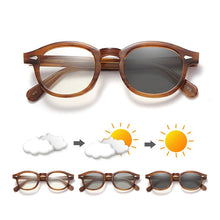 Load image into Gallery viewer, HotJohnny Depp Photochromy Gray Sunglasses L M S Sizes Driving Glasses for Prescription 0--- -6.00/0 --- -2.00