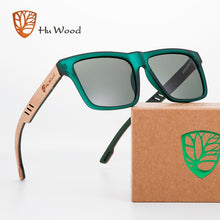 Load image into Gallery viewer, Hu Wood  2022  High Quality Square Sunglasses Men Polarized UV400  Sunglass Mirror Sport sun glasses  Driving oculos