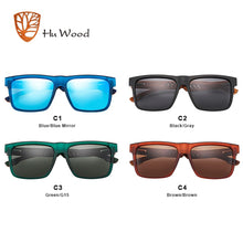 Load image into Gallery viewer, Hu Wood  2022  High Quality Square Sunglasses Men Polarized UV400  Sunglass Mirror Sport sun glasses  Driving oculos