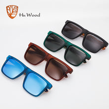 Load image into Gallery viewer, Hu Wood  2022  High Quality Square Sunglasses Men Polarized UV400  Sunglass Mirror Sport sun glasses  Driving oculos