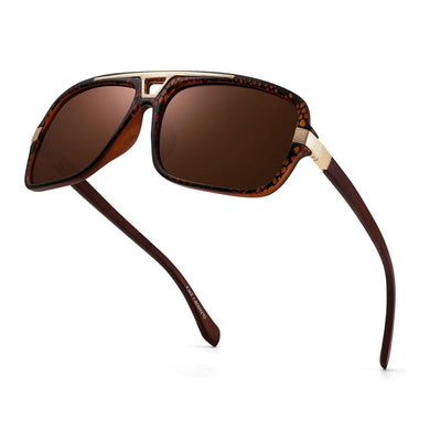 Hu Wood Wood Sunglasses Polarized Rectangle Sun Glasses Brown Lens Uv400 Men Women Sunglasses  Brand