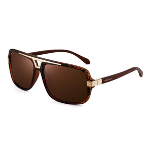 Hu Wood Wood Sunglasses Polarized Rectangle Sun Glasses Brown Lens Uv400 Men Women Sunglasses  Brand
