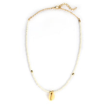 Load image into Gallery viewer, Bohemian Green Rhinestone Shell Choker Pendant Necklace for Women Charming Bead Jewelry Beach Outfits Collares 6947