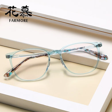 Huamu spectacle frame full frame elegant personality big face retro eyeglass frame flat lens