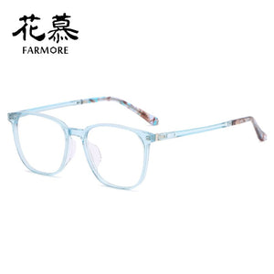 Huamu spectacle frame full frame elegant personality big face retro eyeglass frame flat lens
