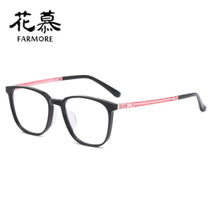 Huamu spectacle frame full frame elegant personality big face retro eyeglass frame flat lens