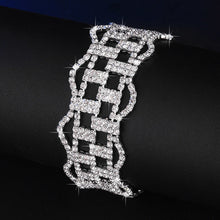 Load image into Gallery viewer, Luxury Brand Bracelet Crystal Bracelets For Women Charm Silver Bracelets &amp; Bangles Femme Bridal Wedding Fine Jewelry