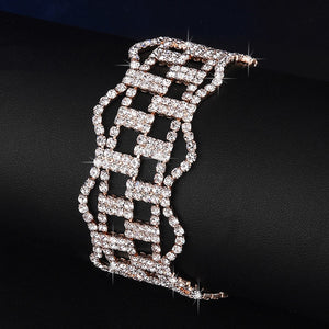 Luxury Brand Bracelet Crystal Bracelets For Women Charm Silver Bracelets & Bangles Femme Bridal Wedding Fine Jewelry