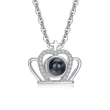 Load image into Gallery viewer, I Love You Necklace 100 Languages Heart Love Necklace Love Memory Projection Pendant Necklace for Women Gifts for Mother&#39;s Day