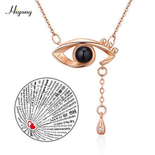Load image into Gallery viewer, I Love You Necklace 100 Languages Heart Love Necklace Love Memory Projection Pendant Necklace for Women Gifts for Mother&#39;s Day