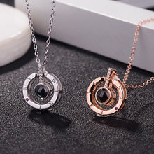 Load image into Gallery viewer, I Love You Necklace 100 Languages Heart Love Necklace Love Memory Projection Pendant Necklace for Women Gifts for Mother&#39;s Day