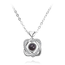 Load image into Gallery viewer, I Love You Necklace 100 Languages Heart Love Necklace Love Memory Projection Pendant Necklace for Women Gifts for Mother&#39;s Day