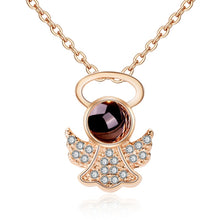 Load image into Gallery viewer, I Love You Necklace 100 Languages Heart Love Necklace Love Memory Projection Pendant Necklace for Women Gifts for Mother&#39;s Day