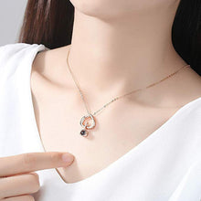 Load image into Gallery viewer, I Love You Necklace 100 Languages Heart Love Necklace Love Memory Projection Pendant Necklace for Women Gifts for Mother&#39;s Day