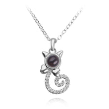 Load image into Gallery viewer, I Love You Necklace 100 Languages Heart Love Necklace Love Memory Projection Pendant Necklace for Women Gifts for Mother&#39;s Day