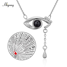 Load image into Gallery viewer, I Love You Necklace 100 Languages Heart Love Necklace Love Memory Projection Pendant Necklace for Women Gifts for Mother&#39;s Day