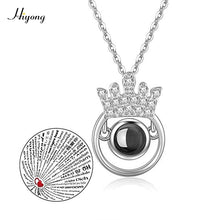 Load image into Gallery viewer, I Love You Necklace 100 Languages Heart Love Necklace Love Memory Projection Pendant Necklace for Women Gifts for Mother&#39;s Day