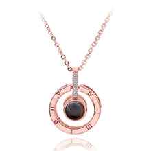 Load image into Gallery viewer, I Love You Necklace 100 Languages Heart Love Necklace Love Memory Projection Pendant Necklace for Women Gifts for Mother&#39;s Day
