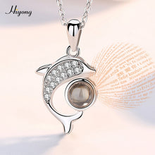 Load image into Gallery viewer, I Love You Necklace 100 Languages Heart Love Necklace Love Memory Projection Pendant Necklace for Women Gifts for Mother&#39;s Day