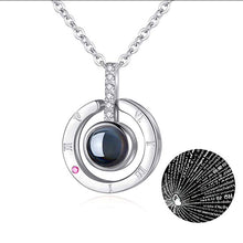Load image into Gallery viewer, I Love You Necklace 100 Languages Heart Love Necklace Love Memory Projection Pendant Necklace for Women Gifts for Mother&#39;s Day
