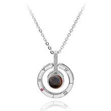 Load image into Gallery viewer, I Love You Necklace 100 Languages Heart Love Necklace Love Memory Projection Pendant Necklace for Women Gifts for Mother&#39;s Day