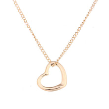 Load image into Gallery viewer, I Love You Necklaces &amp; Pendants Fashion New Gold Silver Color Heart Lucky Collarbone Maxi Necklace Women