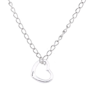 I Love You Necklaces & Pendants Fashion New Gold Silver Color Heart Lucky Collarbone Maxi Necklace Women