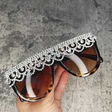 Load image into Gallery viewer, ICGUAA Retro Oversized Tassel Crystal Decor Sun Glasses Women 2023 Sparkle Babe Festival Diamond Sunglasses Women 2023 Trends