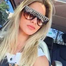 Load image into Gallery viewer, ICGUAA Retro Oversized Tassel Crystal Decor Sun Glasses Women 2023 Sparkle Babe Festival Diamond Sunglasses Women 2023 Trends