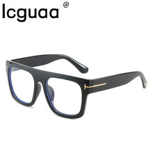 Carica l&#39;immagine nel visualizzatore di Gallery, ICGUAA Retro Square T Montature per occhiali Uomo Donna Stili alla moda Occhiali da vista per computer ottico Uomo 