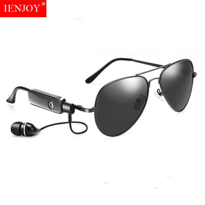 IENJOY 2023 Smart Bluetooth Headset Sunglasses Men Polarized Sun Glasses Driving Sports Glasses Music Calling Glasses