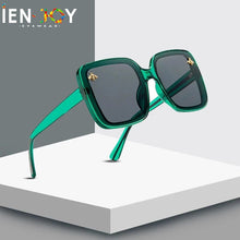 Load image into Gallery viewer, IENJOY 2023 zonnebril dames Square Little Bee Big Box Retro Brand Designer  Sunglasses Vintage Shades Oculos UV400