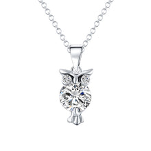 Load image into Gallery viewer, Fashion Gold Color Chain Necklace Crystal Zircon Lovely Animal Owl Pendants Silver Color Necklaces Jewelry For Women Gift