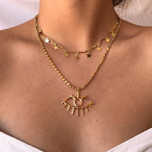 Load image into Gallery viewer, IF YOU Boho Coin Shell Rose Pendant Necklace For Girl Moon Crystal Choker Necklaces Women Beach 2020 Fashion Statement  Jewelry
