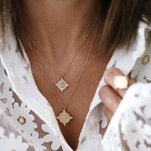 Load image into Gallery viewer, IF YOU Boho Coin Shell Rose Pendant Necklace For Girl Moon Crystal Choker Necklaces Women Beach 2020 Fashion Statement  Jewelry