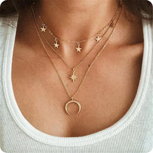 Load image into Gallery viewer, IF YOU Boho Coin Shell Rose Pendant Necklace For Girl Moon Crystal Choker Necklaces Women Beach 2020 Fashion Statement  Jewelry