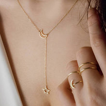 Load image into Gallery viewer, IF YOU Boho Coin Shell Rose Pendant Necklace For Girl Moon Crystal Choker Necklaces Women Beach 2020 Fashion Statement  Jewelry