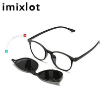 Load image into Gallery viewer, IMIXLOT 5 Lens Magnetic Sunglasses Clip Mirrored Clip on Sunglasses Men Polarized Clips Custom Prescription Myopia