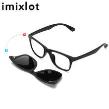 Load image into Gallery viewer, IMIXLOT Polarized Magnetic Glasses 5 Pieces Clip On Sunglasses Spectacle Frame Men Women Male Driving Myopia Optical
