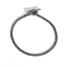 Load image into Gallery viewer, Newest Vintage Statement Punk Style S925 Sterling Silver Curb Cuban Link Chain Bangle for Man Women Bar Party Jewelry